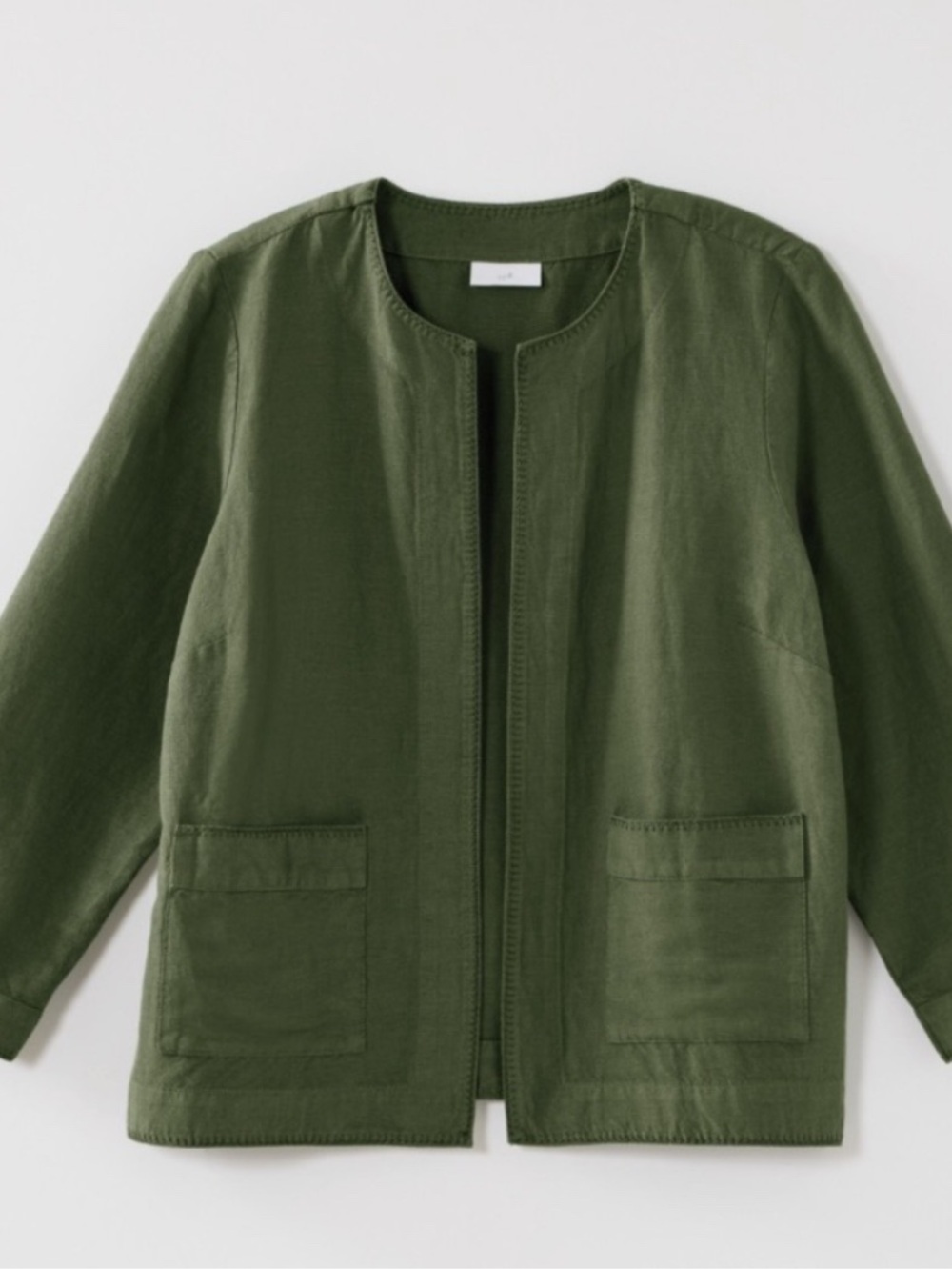 J. Jill sz XS S Open Front Jacket arugula green  NEW NWTS